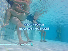 TEASER SHAMELESS teen 18+ COUPLE FUCKS IN PUBLIC POOL