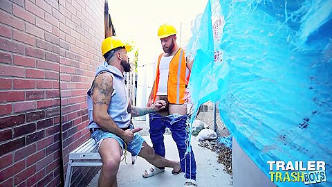 TRAILERTRASHBOYS Hunks Alpha Wolfe And Joel Someone Bareback
