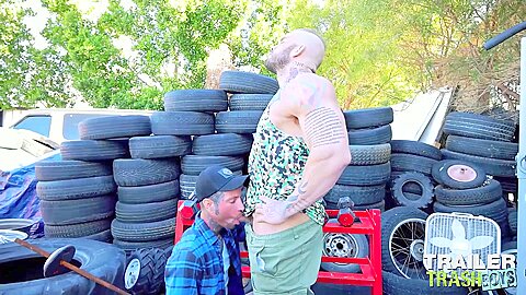 TRAILERTRASHBOYS Ryan Sebastian Barebacks With Davin Strong