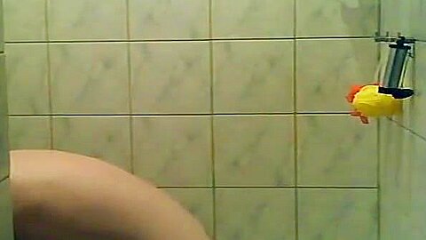 Taking a shower