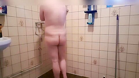 Taking my morning shower before school