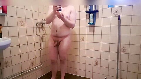 Taking my morning shower before school