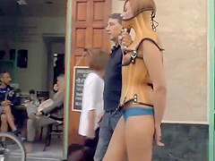 Tall redhead Spanish slut disgraced
