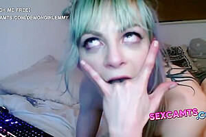 Tattooed Femboy Milks Own Rod 35