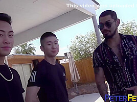 Tattooed Latino Breeds Asian - Jon Darra, Hans Raw And Peter Fever