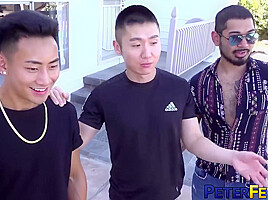 Tattooed Latino Breeds Asian - Jon Darra, Hans Raw And Peter Fever