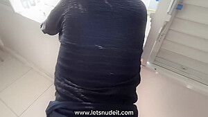 Tesetturlu Kız Arkadasımı Balkonda Siktim - I Fucked My Muslim Hijab Girlfriend On The Balcony