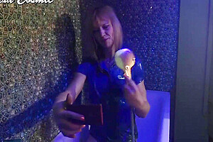 Tgirl Soaking Wet In Blue Polo Shirt And Pants In Shower  Wetlook Blue Polo Shirt And Pants