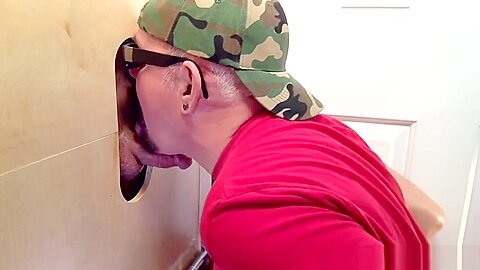 Thick Cock Newbie Cums At the Gloryhole