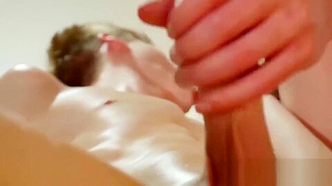 Thin and sexy guy James love a massage and bareback sex