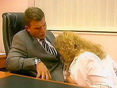Threesome Office Sex - Axelle Mugler And Sebastian Barrio