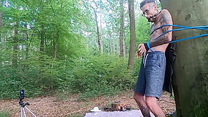 Tied Up In The Woods - She Would Help Him