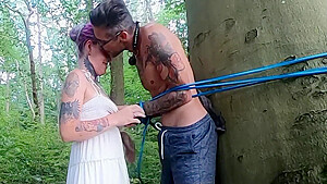 Tied Up In The Woods - She Would Help Him