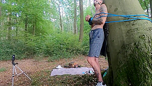 Tied Up In The Woods - She Would Help Him