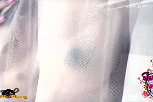 Ts Foxxy In Shemale Seductress Behind The Curtains Teases With Her Hot Body And Juicy Cock