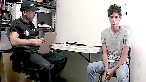 Twink Store Flasher Fucked By Officer And His Baton