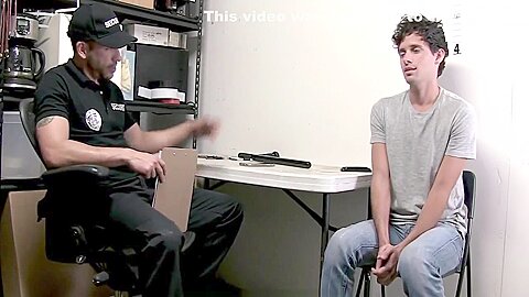 Twink Store Flasher Fucked By Officer And His Baton