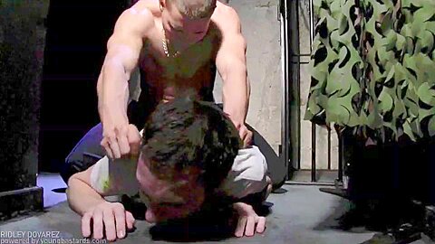 Twink can't fight off a horny jock & his rampant cock