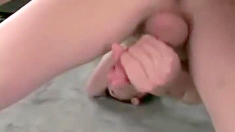 Twinks fuck bareback and cum in the shower