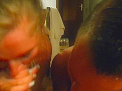 Two Lesbian Chicks Making Their Dude Throw A Big Load