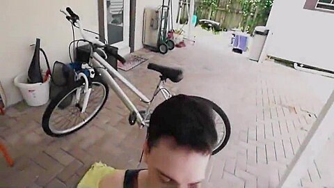 Two Twink Stepbrothers Fuck On The Back Patio Of Their Parents House POV