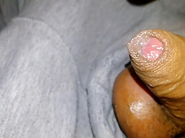 Uncut Micropenis Oozing Precum And Gets Jerked Until Thick Gooey Cum Splurts! Sorry For Shaky Cam!