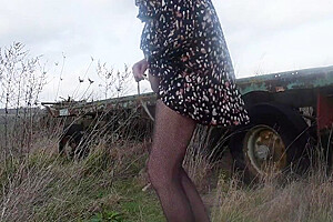 Urethral Sounding Outdoors Lingerie 8