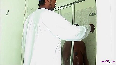 Using Sex Toys During The Shower Is Not Enough For The Ebony That Craves Bbc
