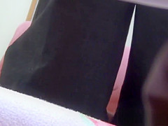 Vag stroking asian seen