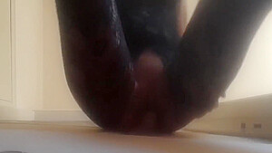Wearing High Heels And Catsuit And Taking A Cock Down My Mouth And Pussy In Gloryhole