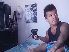 While The Dwarf Has Fun With His Video Games She Has Fun With His Cock