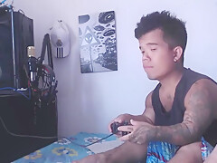 While The Dwarf Has Fun With His Video Games She Has Fun With His Cock