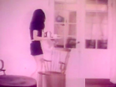 Wife and Maid Lesbos Test a New Strap-on (1960s Vintage)