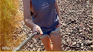 Wifey Struts Her Stuff In A Ripped Shirt