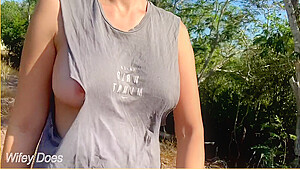 Wifey Struts Her Stuff In A Ripped Shirt