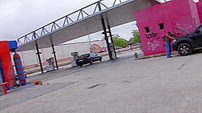 Workshop Guy Help Her With Car And Pussy - FemdomSex