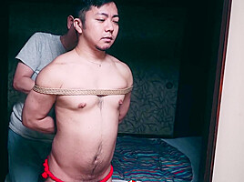 YOSHIKAWASAKIXXX - Shibari Master Encho Restrains Sub Keita
