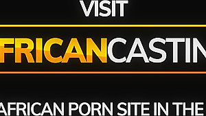 Young African teen 18+ Struggles To Take Massive Cock