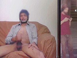 Young Boy In Old Man Shows His Huge Dick To