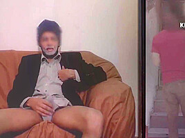 Young Boy In Old Man Shows His Huge Dick To