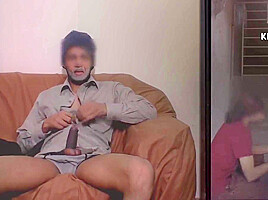 Young Boy In Old Man Shows His Huge Dick To