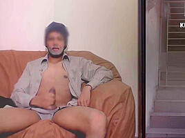 Young Boy In Old Man Shows His Huge Dick To
