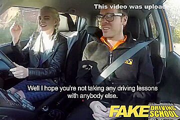 Young Cute Brit Fucked During Hardcore Driving Schoo