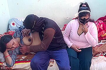 Young Sasur Fucked Both Bahus In Threesome Desi Hindi Audio