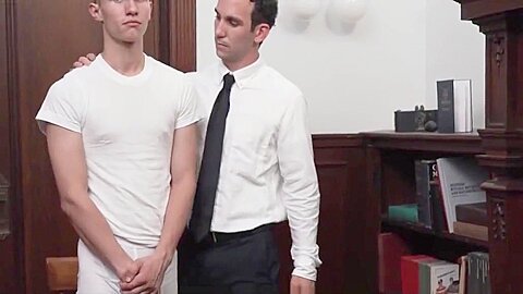 Young Twink Mormon Boy Called Into Office For Calling And Has Sex With Bishop
