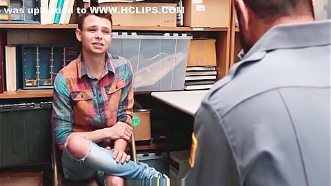 Young Twink Shoplifter Boy Caught And Fucked By Bear Officer