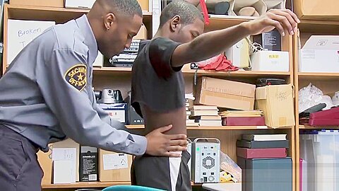 Young black bitch disciplined by BBC law enforcement officer