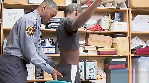 Young black bitch disciplined by BBC law enforcement officer
