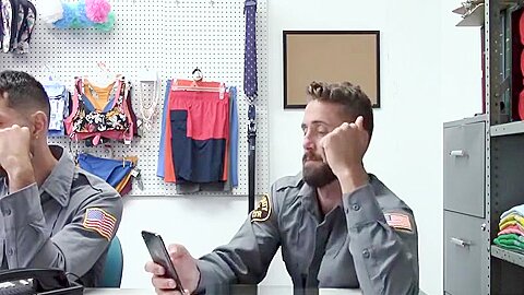 YoungPerps - Security Officer Sucks His Coworkers Thick Cock On The Job