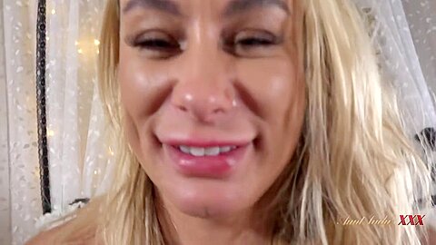 Your Busty Stepmom Eva May Catches You Watching Her In Bed (pov)